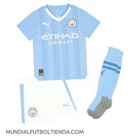 Camiseta Manchester City Phil Foden #47 Primera Equipación Replica 2023-24 para niños mangas cortas (+ Pantalones cortos)